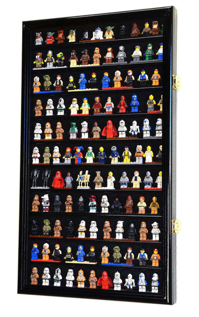 120 Lego Men Miniatures / Legos / Minifigures Display Case Cabinet - sfDisplay.com