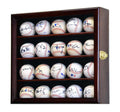 20 Baseball Ball Display Case Cabinet - sfDisplay.com