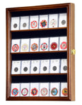 24 Collector NGC PCGS ICG Coin Slab Display Case Cabinet - sfDisplay.com