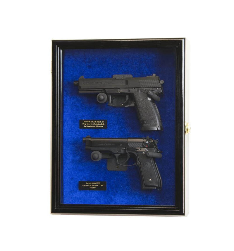 Large/Double Pistol Handgun Display Case Cabinet - sfDisplay.com