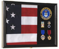 3x5, 4x6 Flag and Military Medals Display Case Cabinet - sfDisplay.com