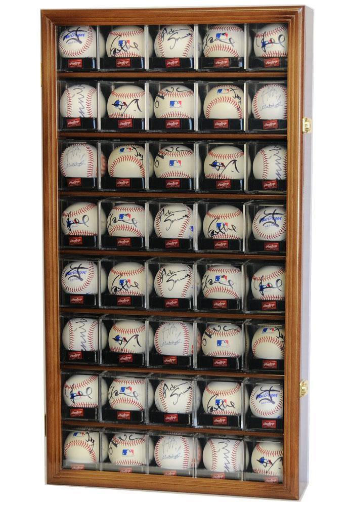 40 Baseball Acrylic Cubes Display Case - sfDisplay.com