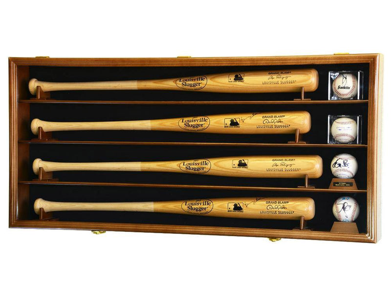 4 Baseball Bat Display Case Cabinet - sfDisplay.com