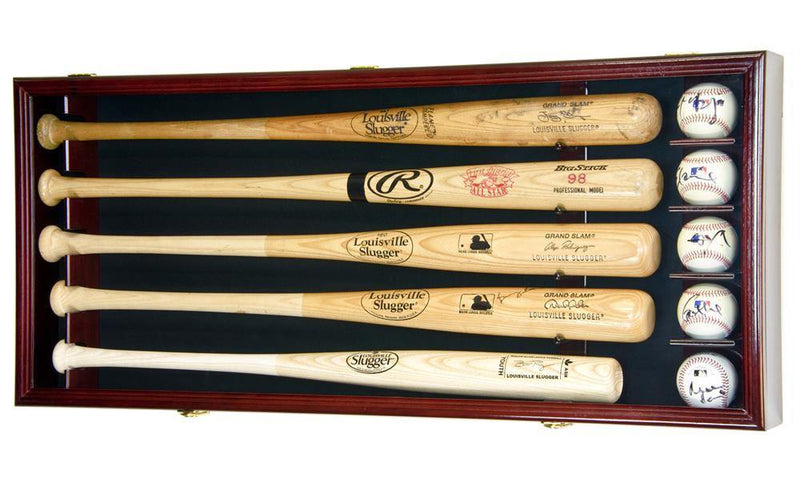 5 Baseball Bat Display Case Cabinet - sfDisplay.com