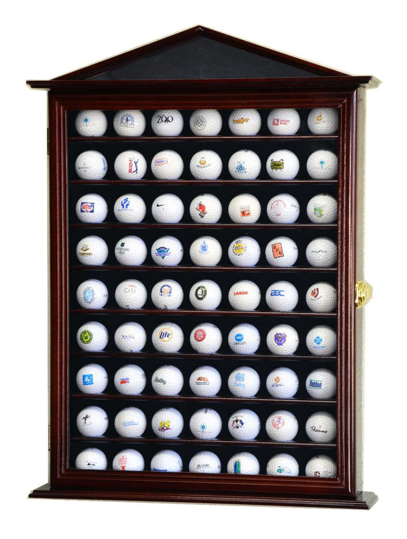 63 Golf Ball Designer Display Case Cabinet - sfDisplay.com