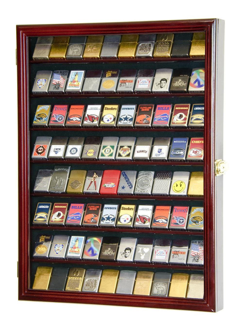 80 Zippo Lighter Display Case Cabinet - sfDisplay.com