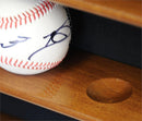 1 Baseball Ball Display Case Cabinet - Home Plate Shaped - Baseball Shelf Indentations - sfDisplay.com