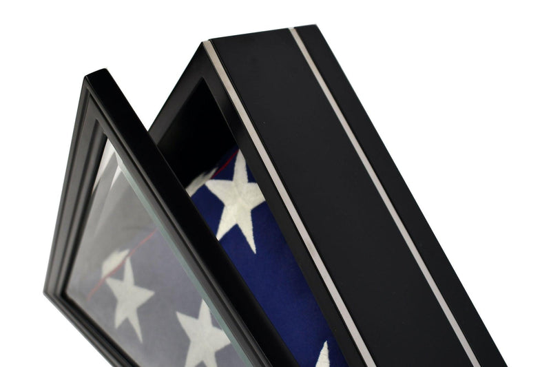 Old Glory Flag Display Case Glass Cabinet for 5x9.5' Flag - sfDisplay.com