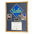 X-Large Diploma, Graduation Tassel, and Cap Display Cabinet (w/ Custom Matting Colors) - sfDisplay.com