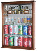 Mini Liquor Bottle/ Soda Can w/Mirror Backed Display Case Cabinet - sfDisplay.com