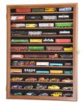 12 Shelves N Scale Train Model Trains Display Case Cabinet - sfDisplay.com