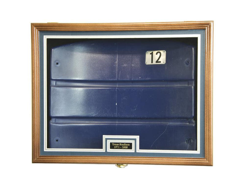 Stadium Seat Back Display Case Shadowbox - Custom Matting Option - sfDisplay.com