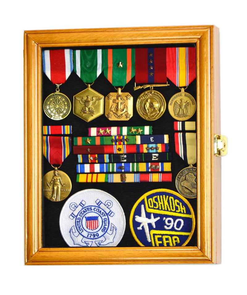 XS Military Medals, Pins, Patches, Insignia, Ribbons Display Case Cabinet - sfDisplay.com